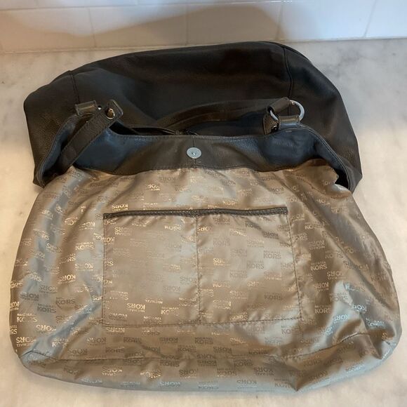 Michael Kors Bedford Belted Black Leather Satchel Shoulder Bag Handbag - Picture 14 of 15